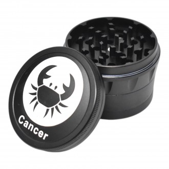 63mm Assorted Color 4-Parts Herb Grinders for Every Zodiac