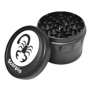 63mm Assorted Color 4-Parts Herb Grinders for Every Zodiac