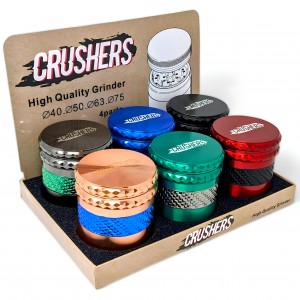 63mm Crushers Herb Innovation Grinder 6ct Display [GR199]