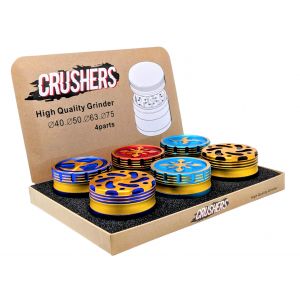 75mm 4 Parts Crushers Elegant Grinder 6Ct Display [GR250]