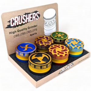 63mm Crushers Grinder 6Ct Display - [GR259]