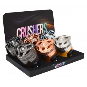 Crushers 62mm 4-Piece TriSpire Artistry Curved LED Grinder (6CT Display)