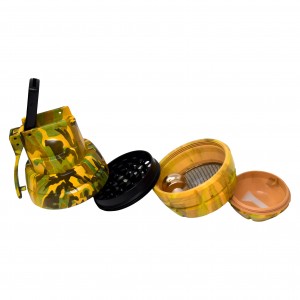 Crushers 70mm 4-Piece Hand Grenade Grinder with Pipe (6CT Display)