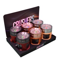Crushers 62mm Rolling In Herb Play Double Dice LED Grinder (6CT Display)