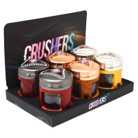 Crushers 62mm 4-Piece Trianglare LED Grinder (6CT Display)