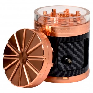 Crushers 62mm 4-Piece Fancy LED Grinder (6CT Display)