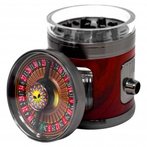 Crushers 62mm 4-Piece Spinning Top LED Grinder (6CT Display)
