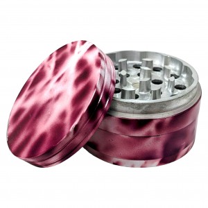 62mm Assorted Color Lava Design 4 Parts Grinder - 6pk [JIG056]