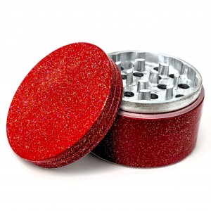 62mm Assorted Color Sparkling Tone 4 Parts Grinder - 6PK [JIG057]