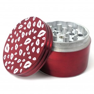 50mm Assorted Color LusciousLipPrint 4 Parts Grinders - 6PK [JIG064]