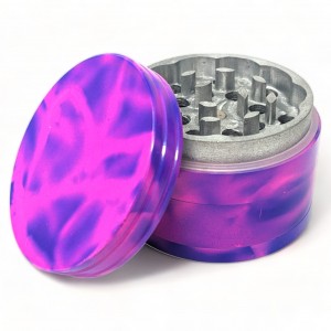 50mm Assorted Color Lava Design 4 Parts Grinder - [JIG069]