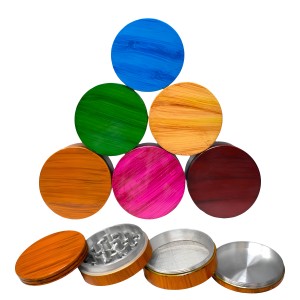 Assorted Color Wood Texture 4 Parts Grinder - 6 Pack : Starting at