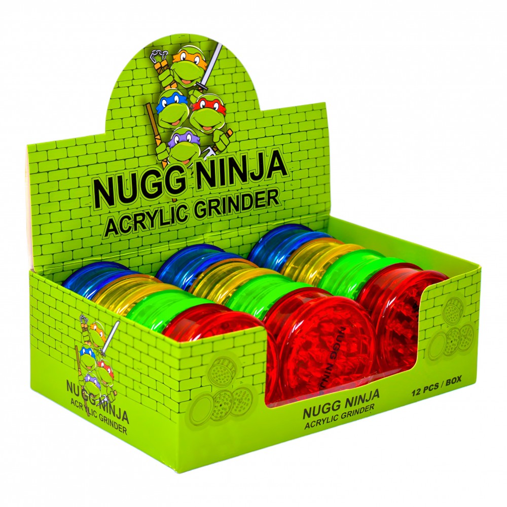 NUGG NINJA Acrylic 2-Piece Grinder 12CT Display | Simple & Efficient ...