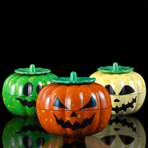 55mm 3-Parts Pumpkin Herb Grinder (6CT Display)