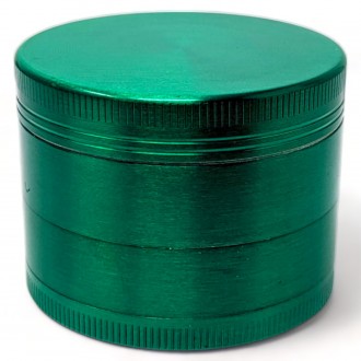 Shine in Every Grind - 4-Part Metallic Lid Herb Grinder - Sea Green [WB-06]