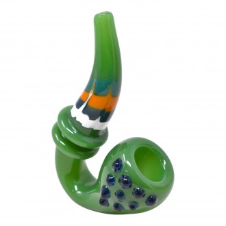 On Point Glass - 5" Colorwave Multi Marble Bubbler Hand Pipe - 8Ct Display