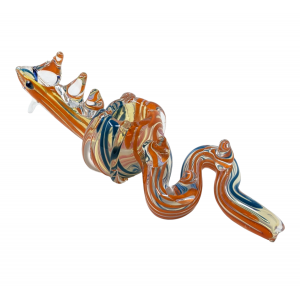 Dragon Spiral Color Animal Hand Pipe - [AP01]