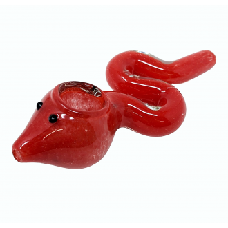 Frit Slithering Snake Animal Hand Pipe - [AP05]