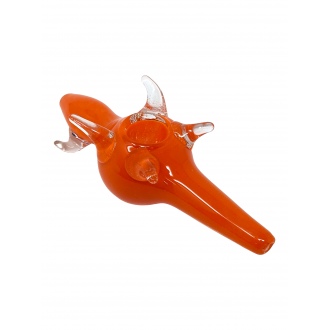 Frit Standing Rabbit Animal Hand Pipe - [AP08]