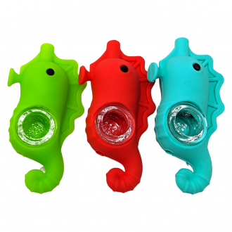 Assorted Designs Silicone Hand Pipes [BMW60]