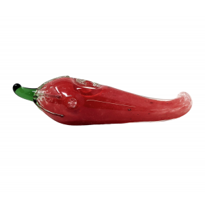 4.5" Frit Art Red Chilli Hand Pipe (Pack of 2) - [DJ599]