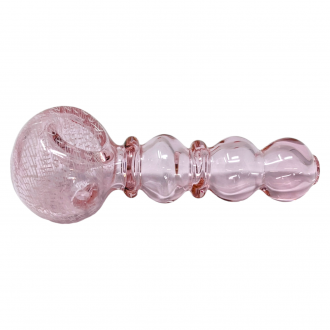 5" Pink Tube Multi Ball W/ 2-Rim Hand Pipe - (Pack of 2) [DJ627]