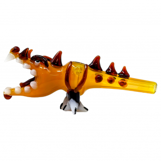 7.5" "Ally The Alligator" Animal Hand Pipe - [DJ630]