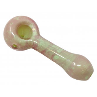 4.5" Slyme Double Tube Work Purple/ Green Hand Pipe - 1Pk [DJ423]