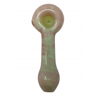 4.5" Slyme Double Tube Work Purple/ Green Hand Pipe - 1Pk [DJ423]