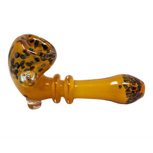 5.5" Gold Fumed Art Double Rim Art Hand Pipe - (Pack of 2) [GWST0072]