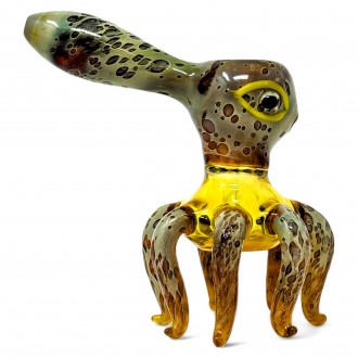 4.5" Tentacle Twist Octopus Handheld Hand Pipe - [HP320]