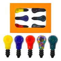 Apex - 3" Fancy Bulb Hand Pipes - 6Ct Display