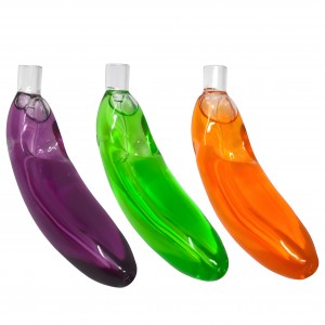 Apex - 5" Fancy Glycerin Banana Hand Pipe - 6Ct Display 