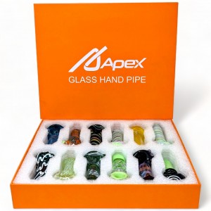 4" Apex Premium Hand Pipe 12 Ct Display - [HPD405]