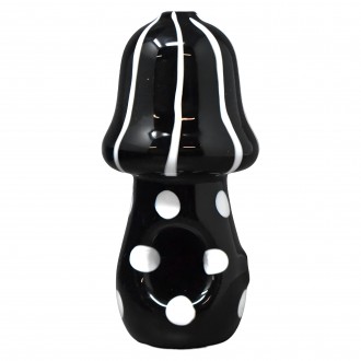 Apex - 4" Polka Dot Mushroom Hand Pipe - 6ct Display