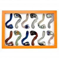 Apex - 4.5" Reptile Art Sherlock Hand Pipe (12CT Display)