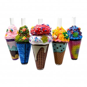 5.5" Ice Cream Cloudz Hand Pipe Mix designs - [ICP-001]