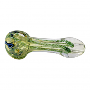 3" Silver Fumed Twisted Rope Hand Pipe (Pack of 5) - [KP11]
