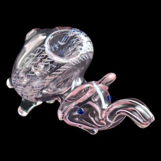 3" Pink Standing Elephant Animal Hand Pipe - [RJA102]