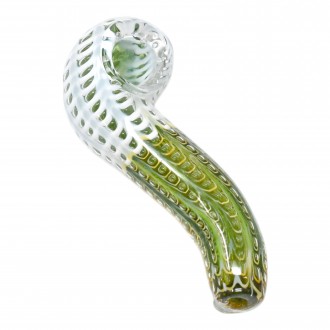 4.5" Air Trap Double Tube Peacock Color Hand Pipe (Pack of 2)