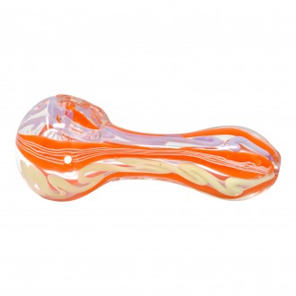 3.5" Slime Twirl Art Spoon Hand Pipe - 2Pk