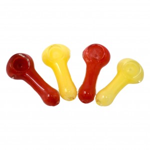 2.5" Frit Art Mini Hand Pipe - 4pk