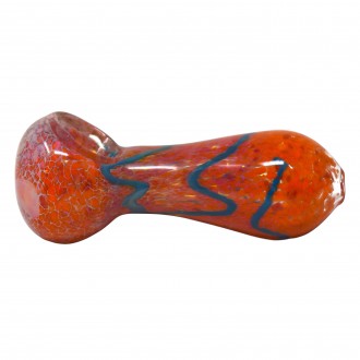 3.5" Frit Art Fat body Hand Pipe - 2pk