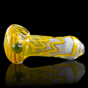 2.5" Gold Fumed Swirl Art Hand Pipe - 2pk