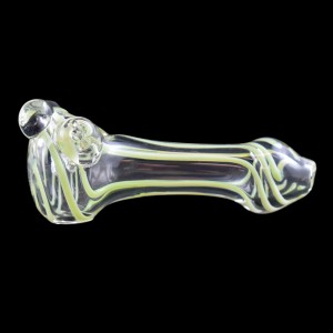 4" Slime Swirl Art Multi Marble Spoon Hand Pipe - Assorted 