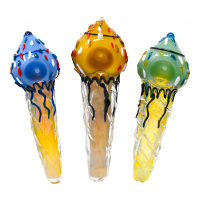 5.5" Gold Fumed Ice Cream Hand Pipe - 2pk