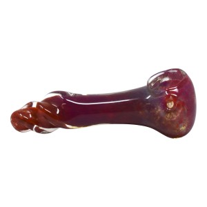 4" Frit Art Twisted Mouth Hand Pipe - 2pk