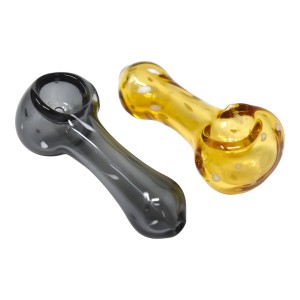 2.5" Colored Tube Dotted Hand Pipe - 2 Pack 