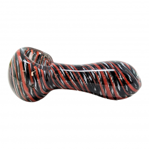 3" Heavy Swirl Art Work Hand Pipe  (Pack Of 2) - [RJA24]