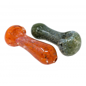 3" Frit & Fumed Art Hand Pipe (Pack Of 2) - [RJA27]